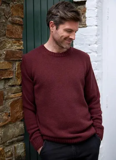 Donegal Fleck Crew Neck Sweater